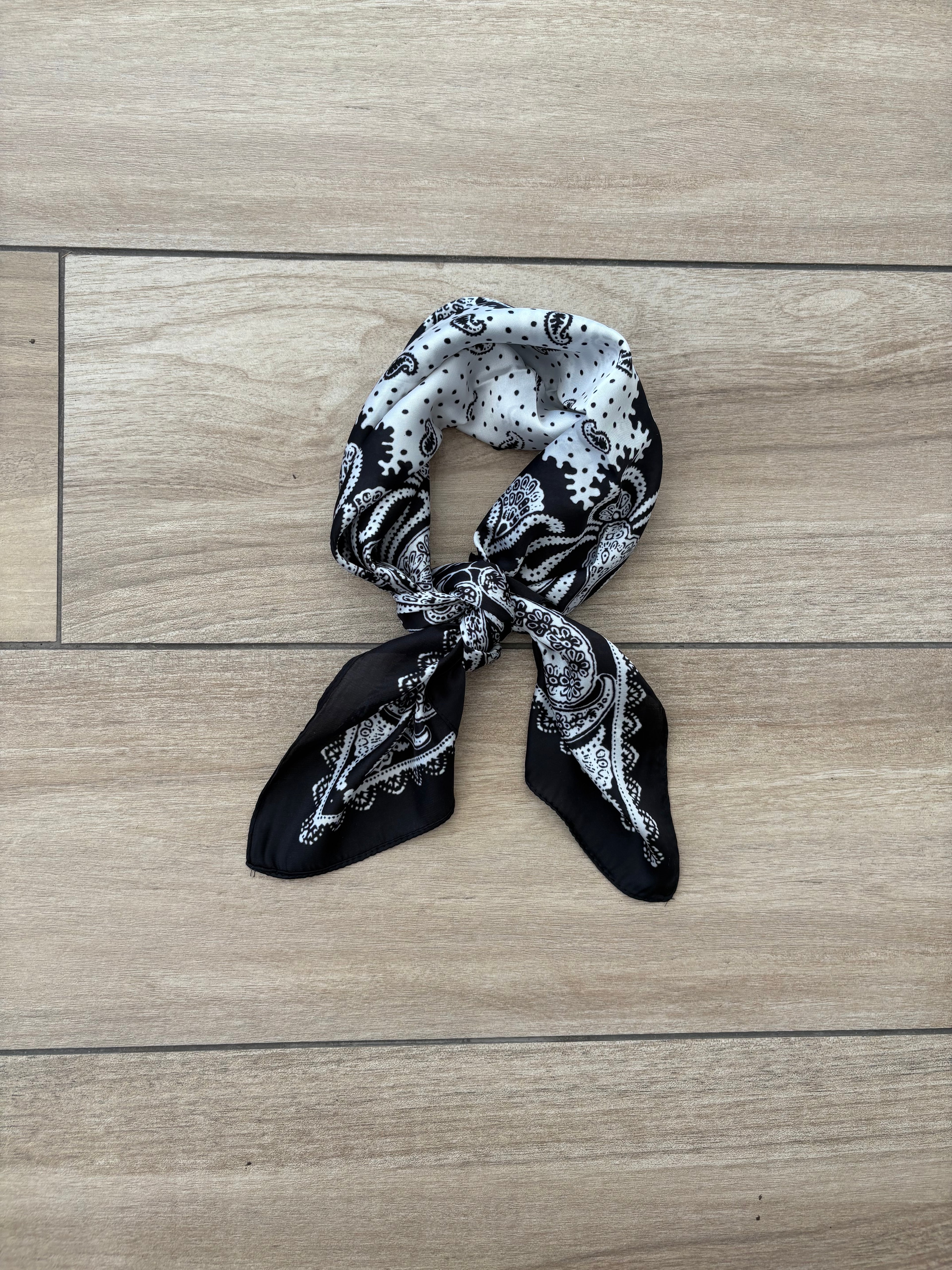 Foulard fantasia bandana nero