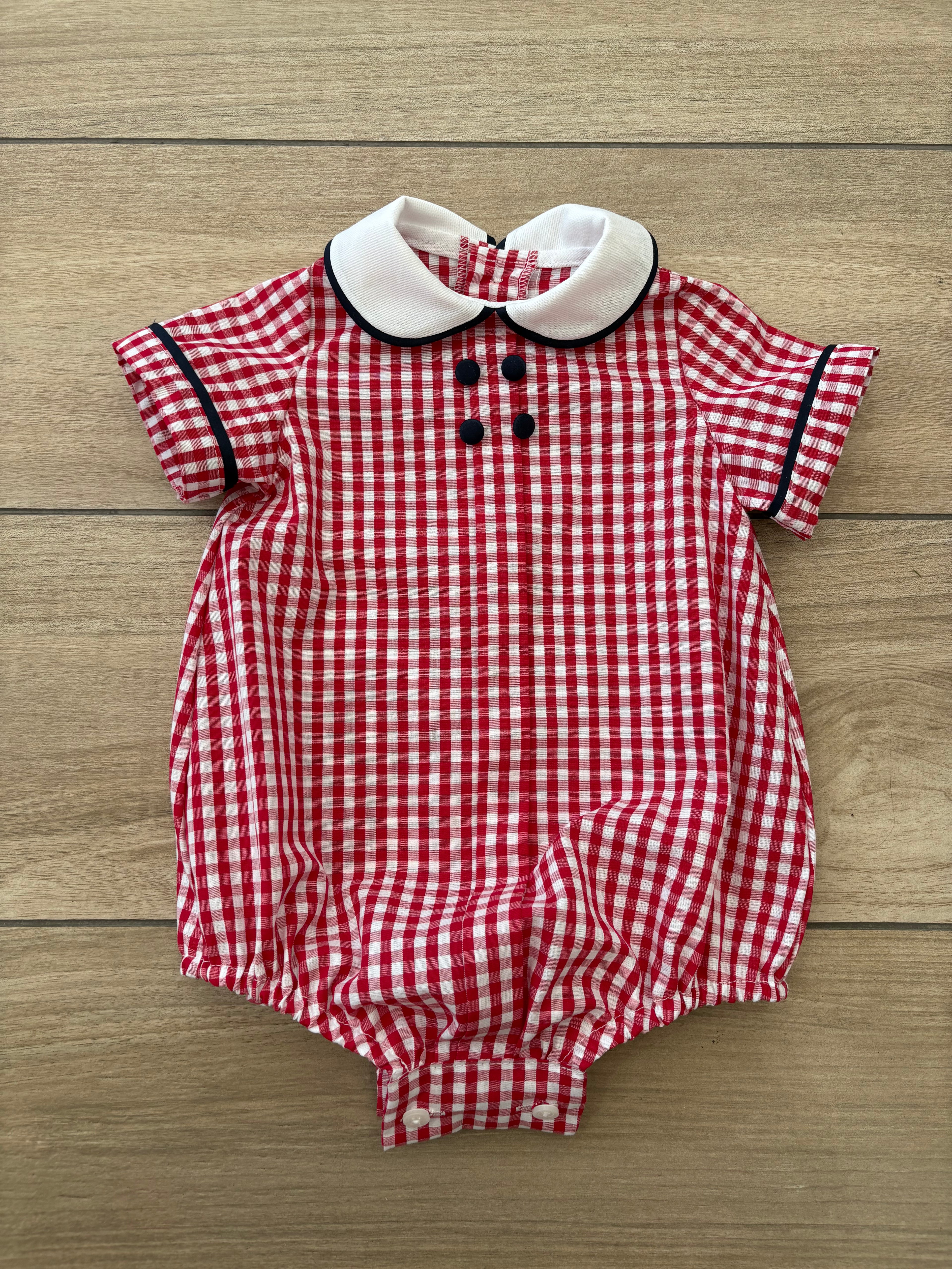Pagliaccetto Vichy rosso/blu